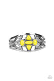 Caribbean Cabana - Yellow Bracelet - Paparazzi Accessories Bracelet Bedazzle Me Pretty Mobile Fashion Boutique