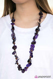 Caribbean Carnival - Purple Necklace - Paparazzi Accessories Necklace Bedazzle Me Pretty Mobile Fashion Boutique