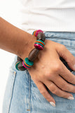 Caribbean Castaway - Multi Bracelet - Paparazzi Accessories Bracelet Bedazzle Me Pretty Mobile Fashion Boutique