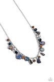 Caribbean Charisma - Blue Necklace - Paparazzi Accessories Necklace Bedazzle Me Pretty Mobile Fashion Boutique