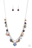 Caribbean Charisma - Purple Necklace - Paparazzi Accessories Necklace Bedazzle Me Pretty Mobile Fashion Boutique