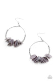 Caribbean Cocktail - Silver Earrings - Paparazzi Accessories Earrings Bedazzle Me Pretty Mobile Fashion Boutique