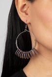Caribbean Cocktail - Silver Earrings - Paparazzi Accessories Earrings Bedazzle Me Pretty Mobile Fashion Boutique