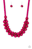 Caribbean Cover Girl - Pink Necklace - Paparazzi Accessories Necklace Bedazzle Me Pretty Mobile Fashion Boutique