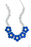 Cartoon Couture - Blue Necklace - Paparazzi Accessories Necklace Bedazzle Me Pretty Mobile Fashion Boutique