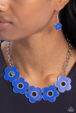 Cartoon Couture - Blue Necklace - Paparazzi Accessories Necklace Bedazzle Me Pretty Mobile Fashion Boutique