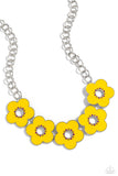 Cartoon Couture - Yellow Necklace - Paparazzi Accessories Necklace Bedazzle Me Pretty Mobile Fashion Boutique