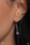 Carved Confidence - Purple Necklace - Paparazzi Accessories Necklace Bedazzle Me Pretty Mobile Fashion Boutique