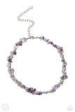 Carved Confidence - Purple Necklace - Paparazzi Accessories Necklace Bedazzle Me Pretty Mobile Fashion Boutique