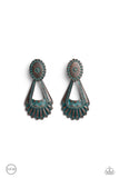 Casablanca Chandeliers - Brass Clip-On Earrings - Paparazzi Accessories Clip-On Earrings Bedazzle Me Pretty Mobile Fashion Boutique