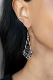 Casablanca Charisma - Black Earrings - Paparazzi Accessories Earrings Bedazzle Me Pretty Mobile Fashion Boutique