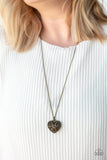 Casanova Charm - Black Necklace - Paparazzi Accessories Necklace Bedazzle Me Pretty Mobile Fashion Boutique