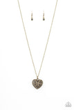 Casanova Charm - Black Necklace - Paparazzi Accessories Necklace Bedazzle Me Pretty Mobile Fashion Boutique