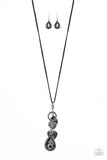 Casanova Clique - Black Necklace - Paparazzi Accessories Necklace Bedazzle Me Pretty Mobile Fashion Boutique