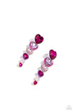 Cascading Casanova - Multi Post Earrings - Paparazzi Accessories Post Earrings Bedazzle Me Pretty Mobile Fashion Boutique