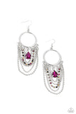 Cascading Clash - Multi Earrings - Paparazzi Accessories Earrings Bedazzle Me Pretty Mobile Fashion Boutique