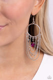 Cascading Clash - Multi Earrings - Paparazzi Accessories Earrings Bedazzle Me Pretty Mobile Fashion Boutique