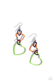 Cascading Crush - Multi Earrings - Paparazzi Accessories Earrings Bedazzle Me Pretty Mobile Fashion Boutique