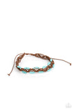 Cast a Wide Net - Blue Bracelet - Paparazzi Accessories Bracelet Bedazzle Me Pretty Mobile Fashion Boutique