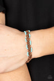 Cast a Wide Net - Blue Bracelet - Paparazzi Accessories Bracelet Bedazzle Me Pretty Mobile Fashion Boutique