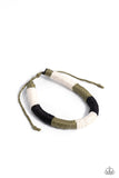 Cast Away Adventure - Green Bracelet - Paparazzi Accessories Bracelet Bedazzle Me Pretty Mobile Fashion Boutique
