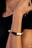 Cast Away Adventure - Green Bracelet - Paparazzi Accessories Bracelet Bedazzle Me Pretty Mobile Fashion Boutique