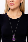 Castle Cadenza - Purple Necklace - Paparazzi Accessories Necklace Bedazzle Me Pretty Mobile Fashion Boutique