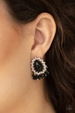 Castle Cameo - Black Earrings - Paparazzi Accessories Earrings Bedazzle Me Pretty Mobile Fashion Boutique