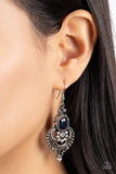 Castle Chateau - Blue Earrings - Paparazzi Accessories Earrings Bedazzle Me Pretty Mobile Fashion Boutique