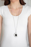 Castle Couture - Black Necklace - Paparazzi Accessories Necklace Bedazzle Me Pretty Mobile Fashion Boutique