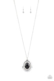 Castle Couture - Black Necklace - Paparazzi Accessories Necklace Bedazzle Me Pretty Mobile Fashion Boutique