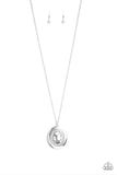 Castle Couture - White Necklace - Paparazzi Accessories Necklace Bedazzle Me Pretty Mobile Fashion Boutique