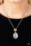 Castle Diamonds - Brown Necklace - Paparazzi Accessories Necklace Bedazzle Me Pretty Mobile Fashion Boutique