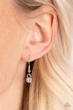 Castle Diamonds - Silver Necklace - Paparazzi Accessories Necklace Bedazzle Me Pretty Mobile Fashion Boutique