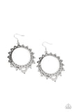 Casually Capricious - Silver Earrings - Paparazzi Accessories Earrings Bedazzle Me Pretty Mobile Fashion Boutique