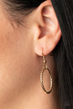 Casually Connected - Gold Lanyard - Paparazzi Accessories Lanyard Bedazzle Me Pretty Mobile Fashion Boutique
