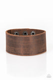 Casually Cowboy - Brown Bracelet - Paparazzi Accessories Bracelet Bedazzle Me Pretty Mobile Fashion Boutique