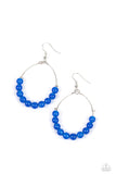 Catch a Breeze - Blue Earrings - Paparazzi Accessories Earrings Bedazzle Me Pretty Mobile Fashion Boutique
