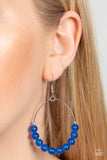 Catch a Breeze - Blue Earrings - Paparazzi Accessories Earrings Bedazzle Me Pretty Mobile Fashion Boutique