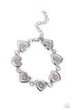 Catching Feelings - Pink Bracelet - Paparazzi Accessories Bracelet Bedazzle Me Pretty Mobile Fashion Boutique