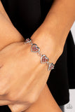 Catching Feelings - Red Bracelet - Paparazzi Accessories Bracelet Bedazzle Me Pretty Mobile Fashion Boutique
