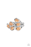 Cats Eye Cadence - Orange Ring - Paparazzi Accessories Ring Bedazzle Me Pretty Mobile Fashion Boutique