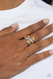 Cats Eye Cadence - Orange Ring - Paparazzi Accessories Ring Bedazzle Me Pretty Mobile Fashion Boutique
