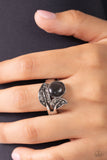 Cats Eye Candy - Black Ring - Paparazzi Accessories Ring Bedazzle Me Pretty Mobile Fashion Boutique