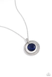 Cats Eye Couture - Blue Necklace - Paparazzi Accessories Necklace Bedazzle Me Pretty Mobile Fashion Boutique