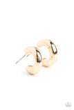 Catwalk Curls - Gold Earrings - Paparazzi Accessories Earrings Bedazzle Me Pretty Mobile Fashion Boutique