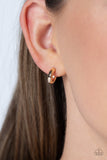 Catwalk Curls - Gold Earrings - Paparazzi Accessories Earrings Bedazzle Me Pretty Mobile Fashion Boutique