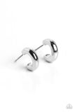 Catwalk Curls - Silver Earrings - Paparazzi Accessories Earrings Bedazzle Me Pretty Mobile Fashion Boutique