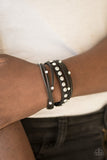 CATWALK It Off - Black Bracelet - Paparazzi Accessories Bracelet Bedazzle Me Pretty Mobile Fashion Boutique