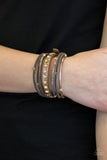 CATWALK It Off - Brown Bracelet - Paparazzi Accessories Bracelet Bedazzle Me Pretty Mobile Fashion Boutique